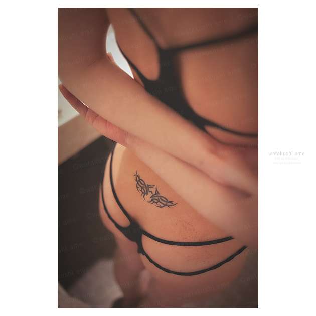 タトゥシールとSM奴隷。淫語シールと首輪はSM調教によく似合う 奴隷調教・主従調教